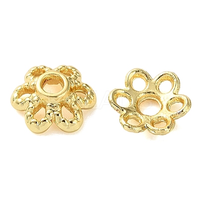 Brass Bead Caps KK-C260-11G-1