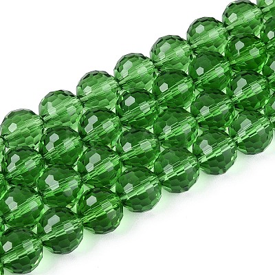 Transparent Glass Bead Strands GLAA-R095-10mm-30-1