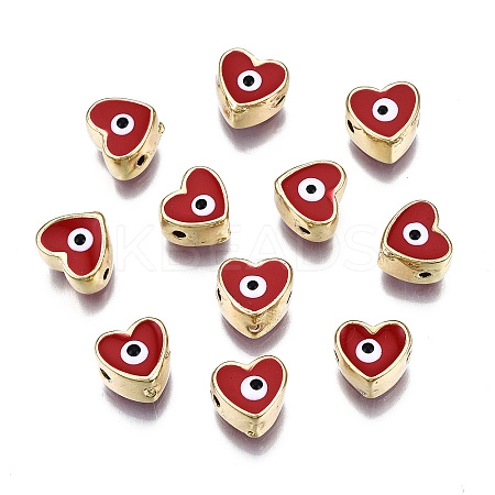 Alloy Enamel Beads PALLOY-Q441-036A-RS-1