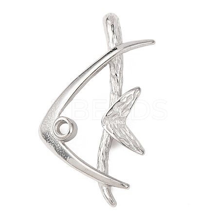304 Stainless Steel Pendants STAS-D129-13C-P-1