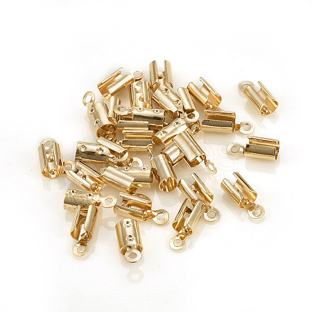 Brass Folding Crimp Ends LS-KK-F777-01LG-1