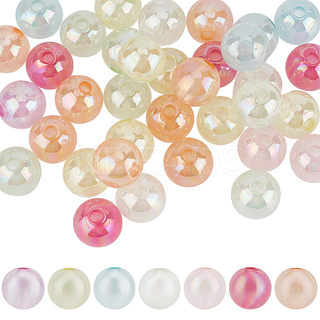 60Pcs Transparent Acrylic Beads OACR-SC0001-62-1