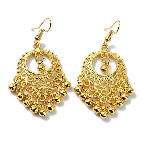 Golden Alloy Chandelier Earrings LS-EJEW-D092-03A-G-1