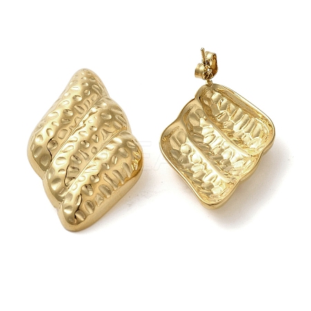 304 Stainless Steel Stud Earrings for Women EJEW-U019-01G-02-1