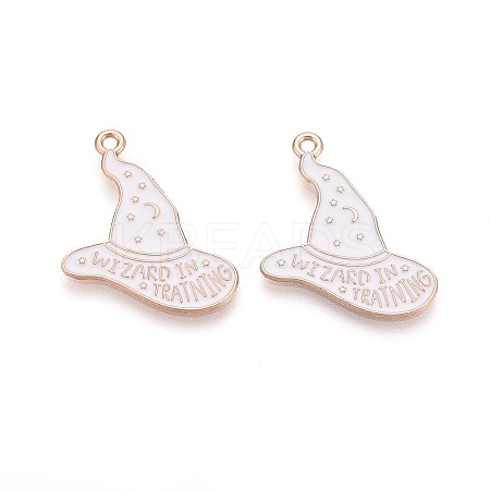 Halloween Theme Alloy and Enamel Pendants ENAM-T021-30E-01-1