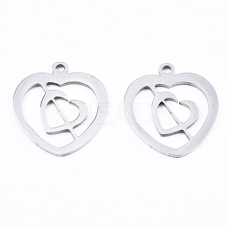 Non-Tarnish 201 Stainless Steel Pendants LS-STAS-T044-202P-1