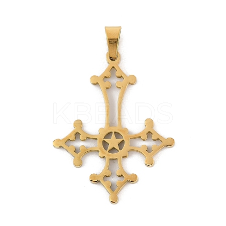 304 Stainless Steel Pendants STAS-C116-01G-1