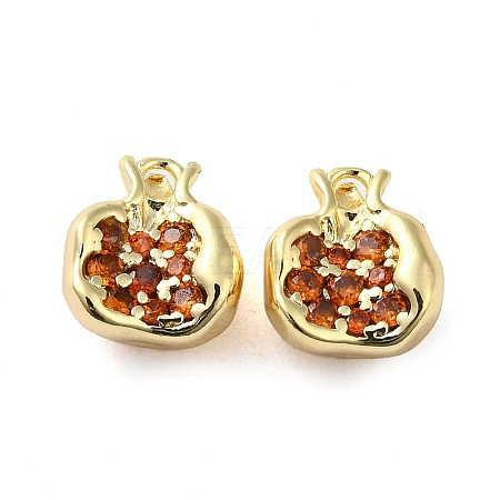 Brass Micro Pave Cubic Zirconia Pendants KK-H455-16G-1