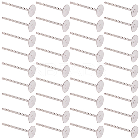 900Pcs 304 Stainless Steel Stud Earring Findings STAS-SC0010-28-1
