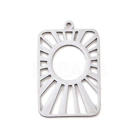 201 Stainless Steel Pendants STAS-I362-01P-04-1