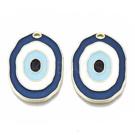 Alloy Enamel Pendants ENAM-N050-08B-1