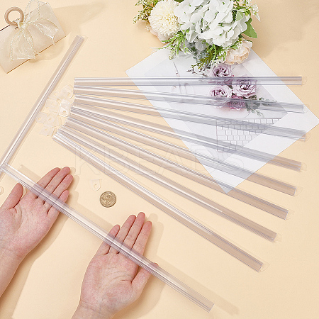 10 Sets PVC Poster Hanger Strip for Display AJEW-GF0012-37-1