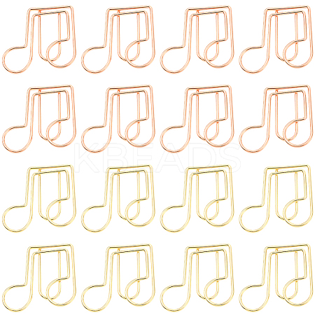 40Pcs 2 Colors Iron Paper Clips AJEW-SP0002-98C-1
