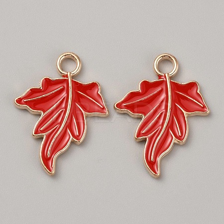 Thanksgiving Day Theme Alloy Enamel Pendants ENAM-WH0057-49A-1