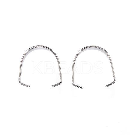 Tarnish Resistant 304 Stainless Steel Snap on Bails STAS-D448-081P-1