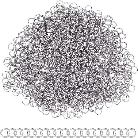 5000Pcs 304 Stainless Steel Jump Rings STAS-UN0057-38-1