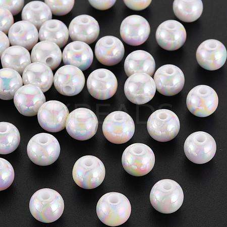 Opaque Acrylic Beads MACR-S370-D8mm-01-1