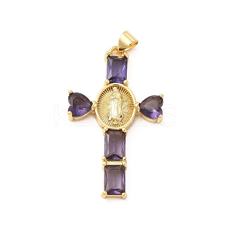 Rack Plating Brass Pendants KK-D087-16G-01-1