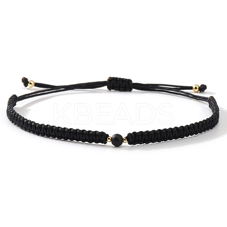 Adjustable Fibre Cord Braided Bracelets BJ0894-2-1