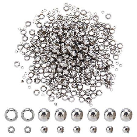 600Pcs 2 Style 304 Stainless Steel Spacer Beads STAS-PH0003-77-1