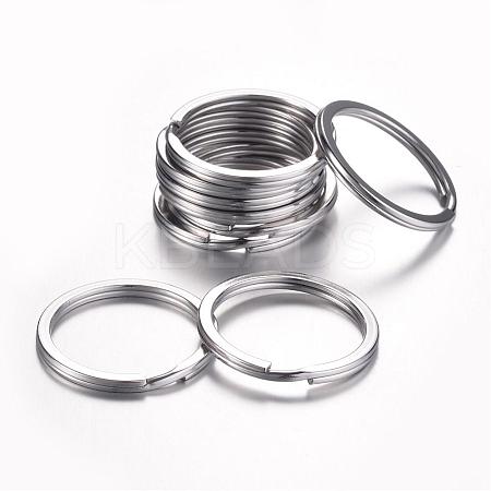 Tarnish Resistant 304 Stainless Steel Keychain Clasps KEYC-D049-02-1