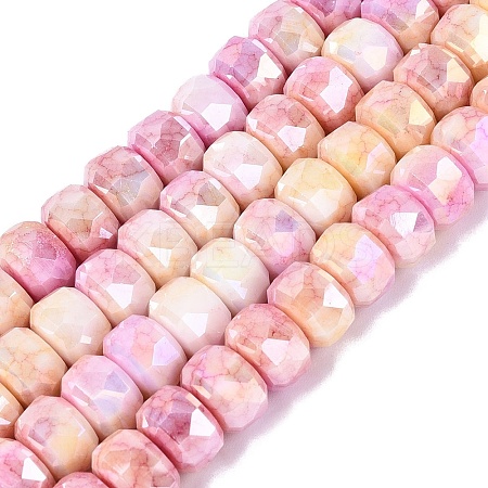 Anti-Tarnish Electroplate Glass Beads Strands GLAA-T025-10mm-11E-1