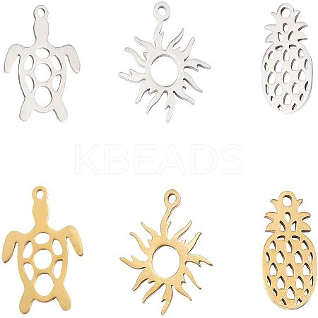 201 Stainless Steel Pendants STAS-AR0001-01-1