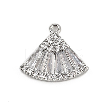 Brass Micro Pave Cubic Zirconia Pendants KK-S339-07P-1