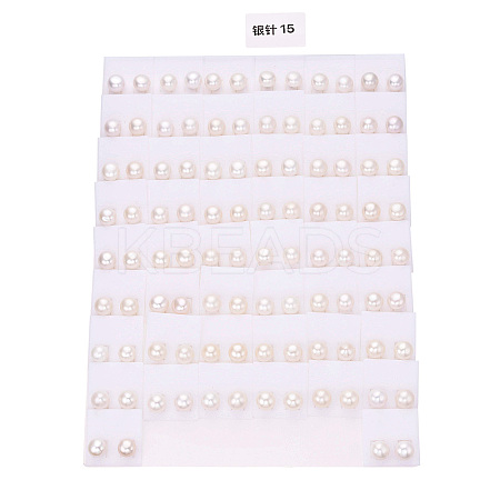 Natural Pearl Stud Earrings PEAR-N020-09C-01-1