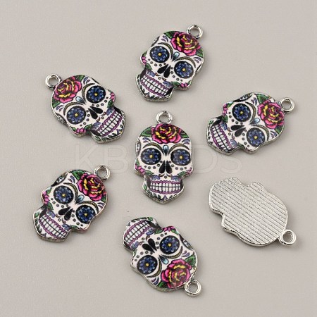 Alloy Enamel Pendants FIND-CJC0015-09N-1