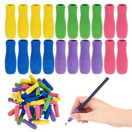50Pcs 5 Colors Vase Shape EVA Foam Pencil Grips FIND-GA0003-43-1