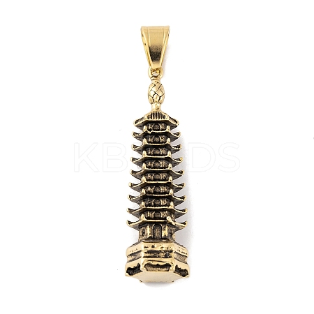 304 Stainless Steel Big Pendants STAS-K283-29AG-1