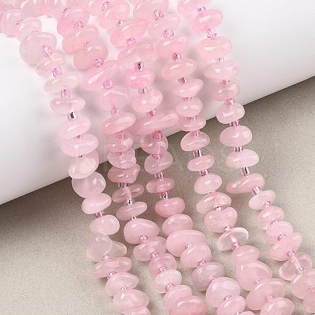 Natural Rose Quartz Beads Strands X-G-F821-B02-01-1