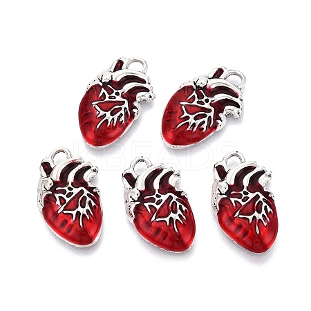 Alloy Enamel Pendants FIND-A021-04S-1