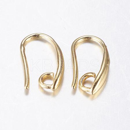 Brass Earring Hooks KK-K197-A-61G-1