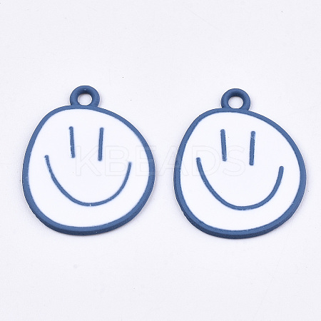 Spray Painted Alloy Pendants LS-X-ENAM-S127-026A-RS-1