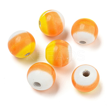 Halloween Series Wood European Beads WOOD-U002-01A-1