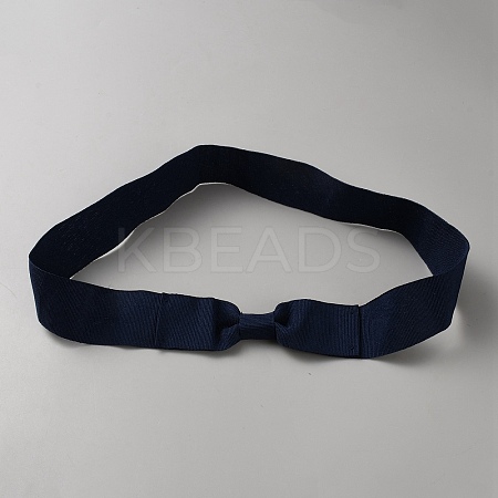 Women's Faux Suede Bowknot Stretchable Hat Band AJEW-WH0696-082F-1