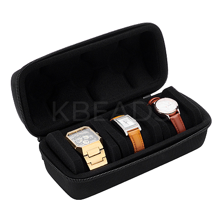 3-Slot Oxford Cloth Watch Roll Travel Cases AJEW-WH0348-719-1