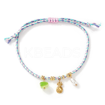 Bohemian 304 Stainless Steel Pineapple Charm Bracelets SN9746-2-1
