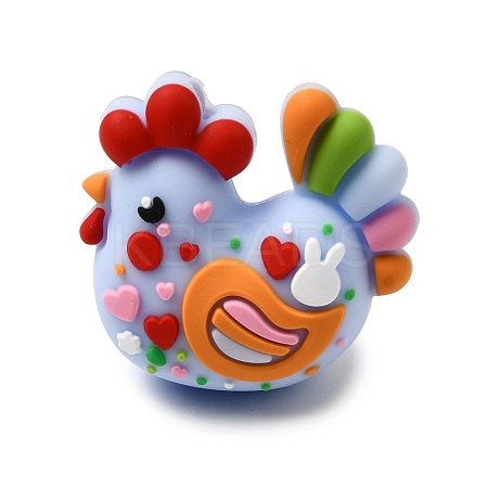 Easter Silicone Focal Beads X-SIL-F020-01-1