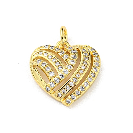 Brass with Cubic Zirconia Pendants FIND-Z023-01C-1