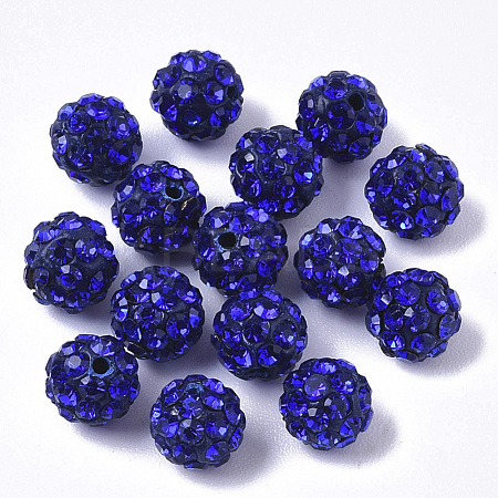Pave Disco Ball Beads RB-T017-02-10-1