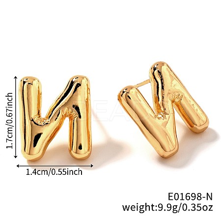 Brass Stud Earrings UV9543-14-1
