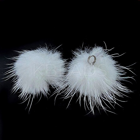 Mink Fur Pendants FIND-H012-04P-01A-1