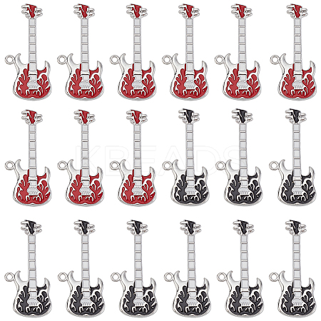 20Pcs 2 Colors Platinum Plated Alloy Enamel Big Pendants FIND-SC0010-64-1