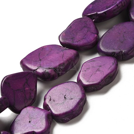 Synthetic Turquoise Dyed Beads Strands G-E594-25G-1