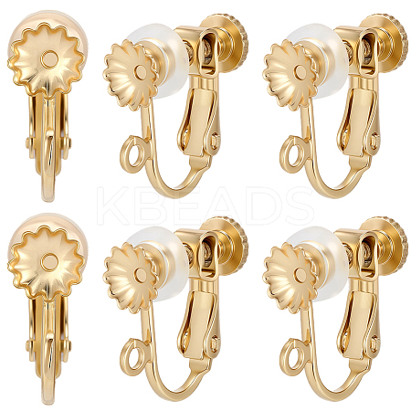 40Pcs 316 Surgical Stainless Steel Clip-on Earring Findings STAS-BBC0008-58B-1