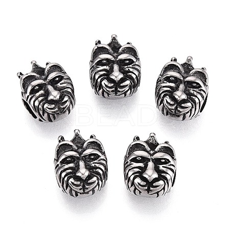 304 Stainless Steel European Style Large Hole Beads STAS-T072-105AS-1