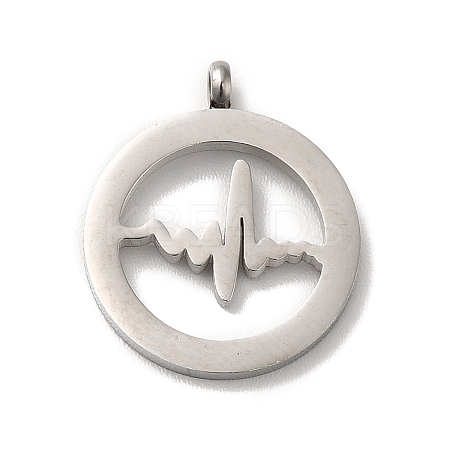 Non-Tarnish 304 Stainless Steel Pendants STAS-M311-08P-1